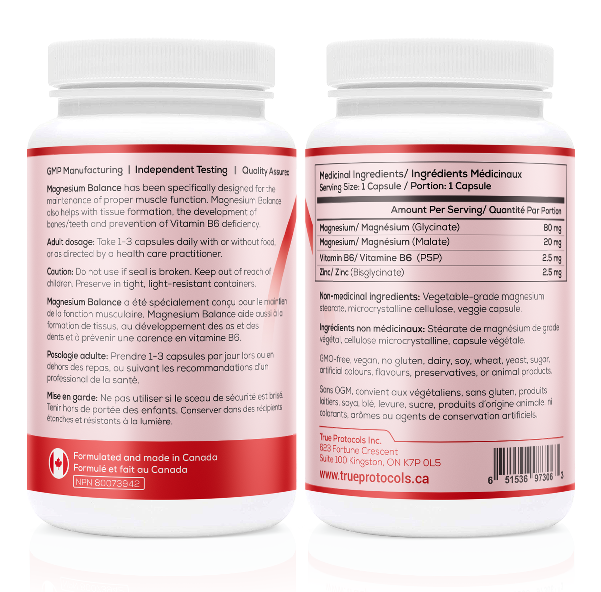 Magnesium Balance - Highly Absorbable Magnesium with Vitamin B6 &amp; Zinc