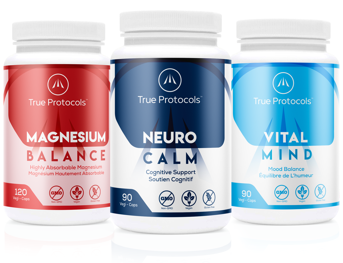 Brain Protocol+ - Neuro Calm, Vital Mind &amp; Magnesium Balance for Optimal Cognitive Health, Mood Balance, &amp; Brain Function