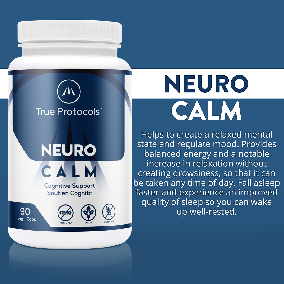 Neuro Calm - Cognitive Support with L-Theanine, GABA, Glycine, Bacopa Monnieri and Vitamin B6