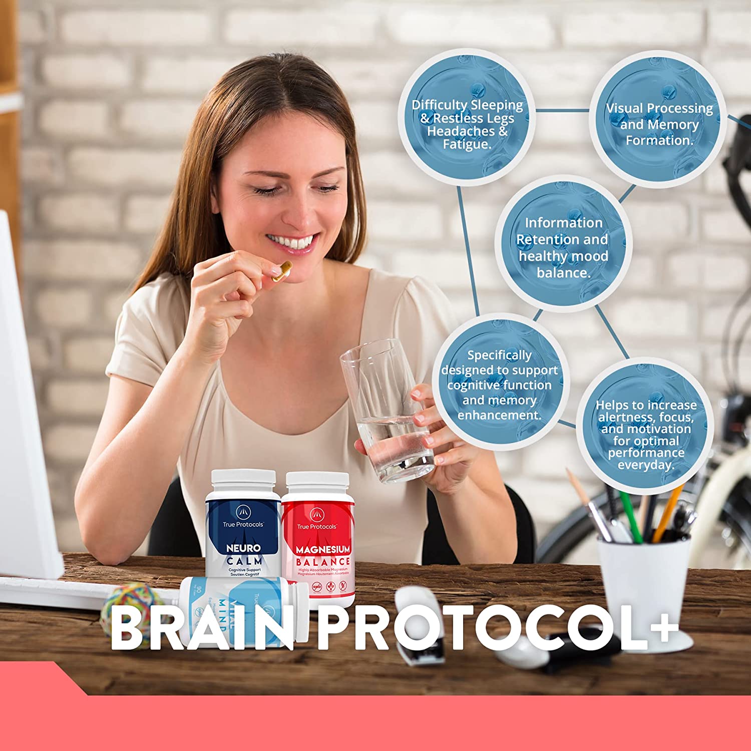 Brain Protocol Routine Brain Protocol+ Optimal Mood Balance & Mental Performance - True Protocols